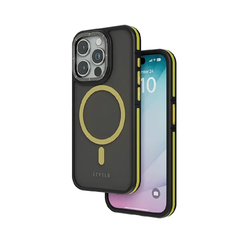 قاب محافظ گوشی لولو مدل LEVELO LVLCS15PBK آیفون 15 پرو — تصویر ۳