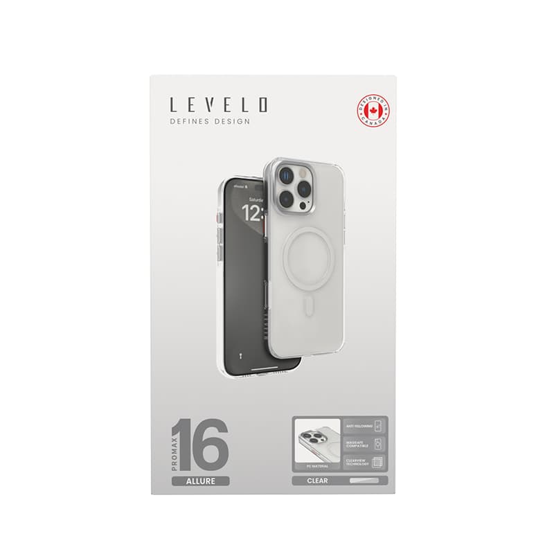 قاب محافظ گوشی لولو مدل LEVELO LVLAPH16PMCL آیفون 16 پرومکس — تصویر ۳