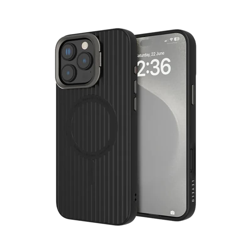 قاب محافظ گوشی لولو مدل LEVELO LVLLTSC16PBK آیفون 16 پرو