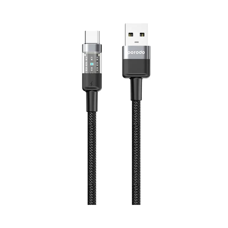 کابل شارژ پرودو مدل PORODO PD-3AACTH-BK