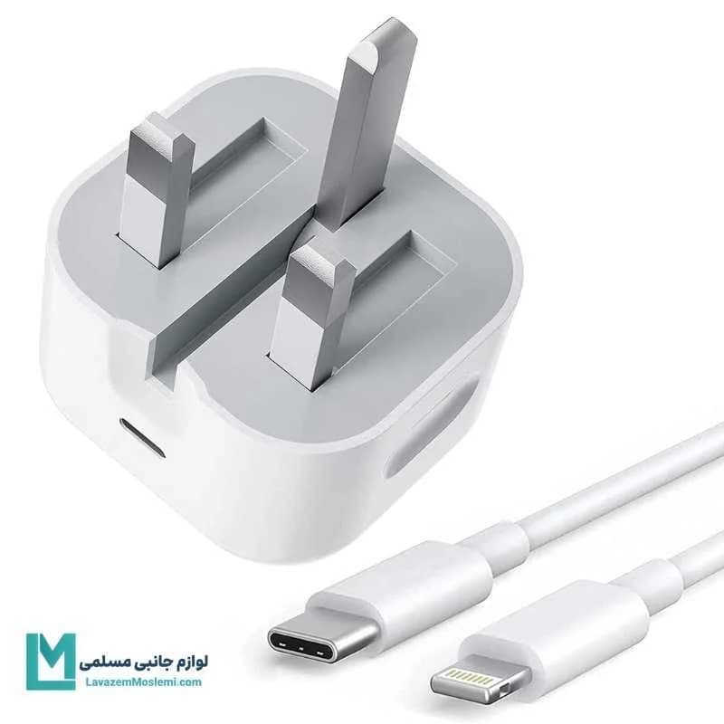 شارژر 20 وات اپل اورجینال (آداپتور اصلی USB-C آیفون) — تصویر ۲