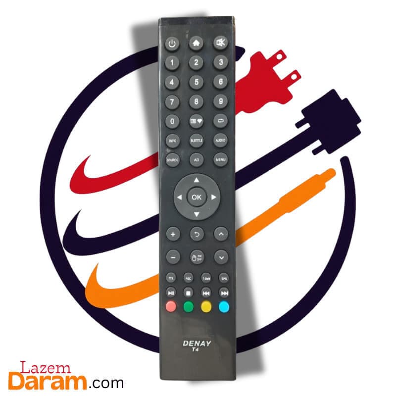 ریموت کنترل تلویزیون دنای مدل DENAY T4 (مشترک با شهاب، صنام و سینگل)