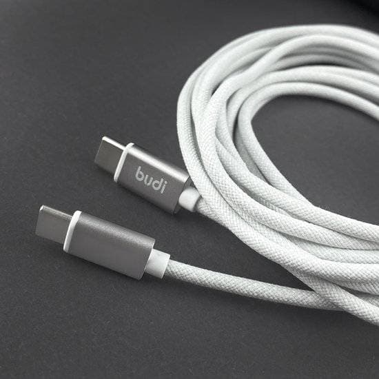 کابل شارژ کنفی Type-C به Type-C فست PD 30W 3m بودی مدل DC103TT30W با گارانتی 18 ماهه (6 ماه تعویض) — تصویر ۳
