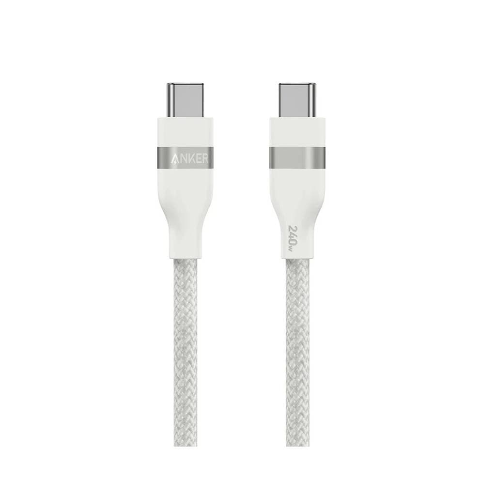 کابل شارژ کنفی USB-C به USB-C انکر مدل Anker A82E2H12 توان ۲۴۰ وات طول 1.8 متر با گارانتی 18 ماهه شرکتی — تصویر ۲