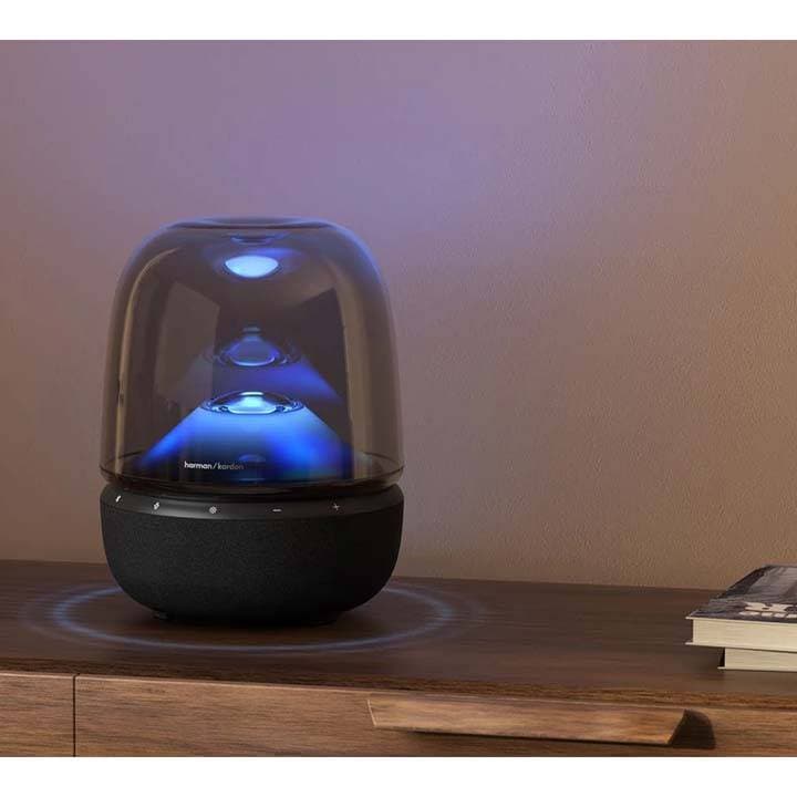 اسپیکر بلوتوثی قابل حمل هارمن کاردن 160 وات مدل Harman Kardon Aura Studio 5 با گارانتی 18 ماهه شرکتی — تصویر ۸