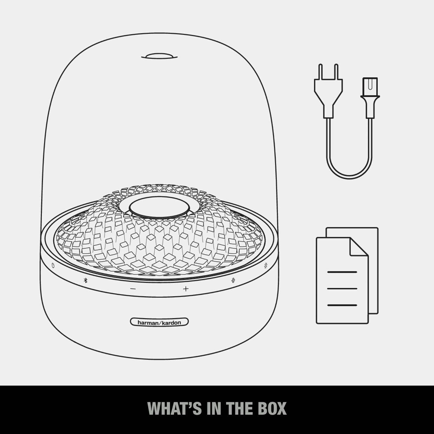 اسپیکر بلوتوثی قابل حمل هارمن کاردن 130 وات مدل Harman Kardon Aura Studio 4 با گارانتی 18 ماهه شرکتی — تصویر ۶