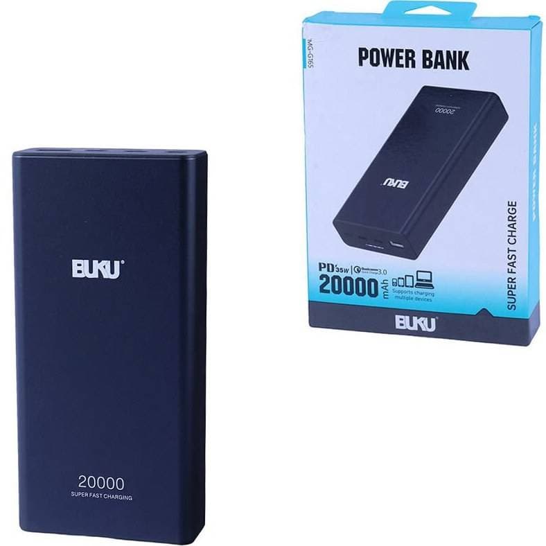 پاوربانک 20000 میلی آمپر بوکو 22.5 وات مدل Buku MG-G165 با گارانتی 12 ماهه شرکتی — تصویر ۷