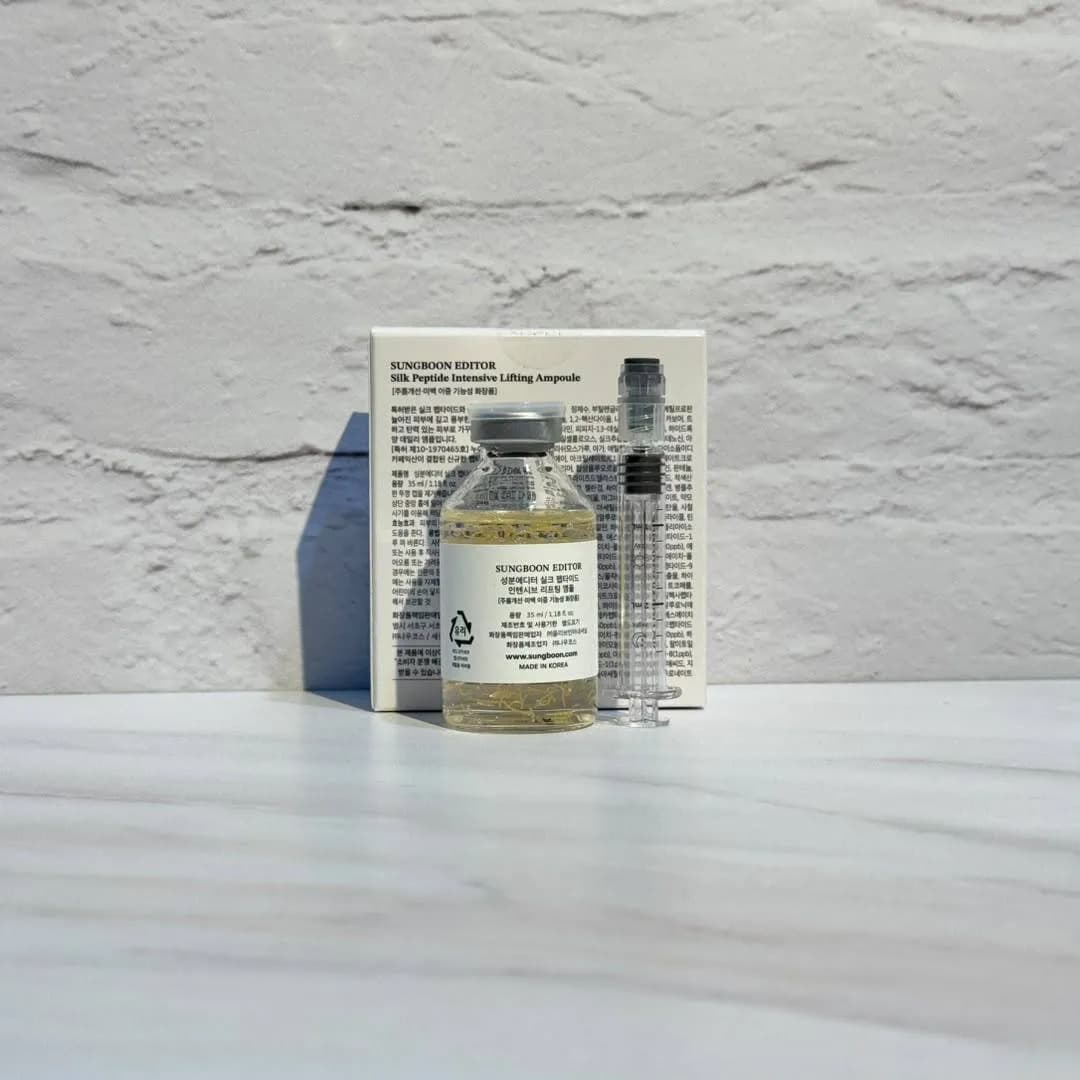 آمپول ضد چروک لیفتینگ پپتاید ابریشم سانگ بون ادیتور 35 میل Sungboon Editor Silk Peptide Intensive Lifting Ampoule — تصویر ۳