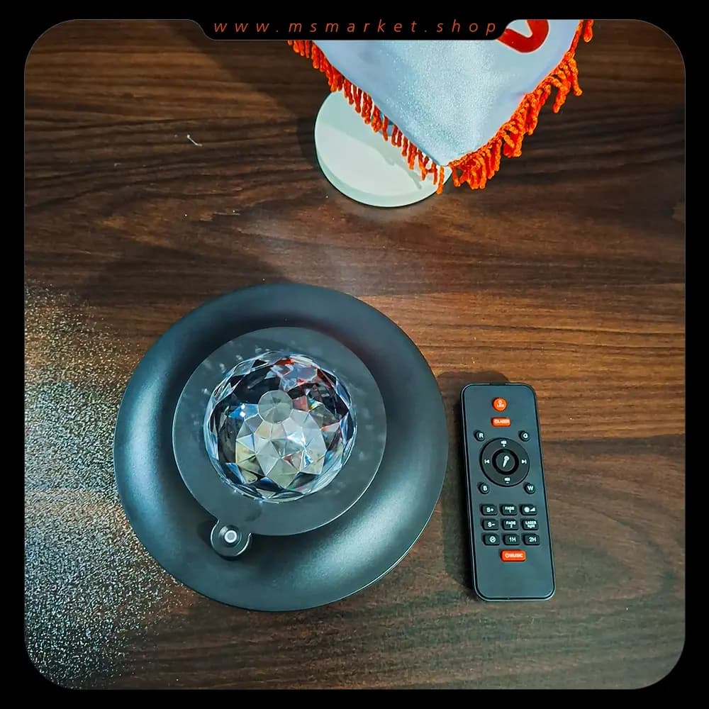 پروژکتور کهکشانی و اسپیکر بلوتوثی مدل Star Galaxy Projector — تصویر ۴