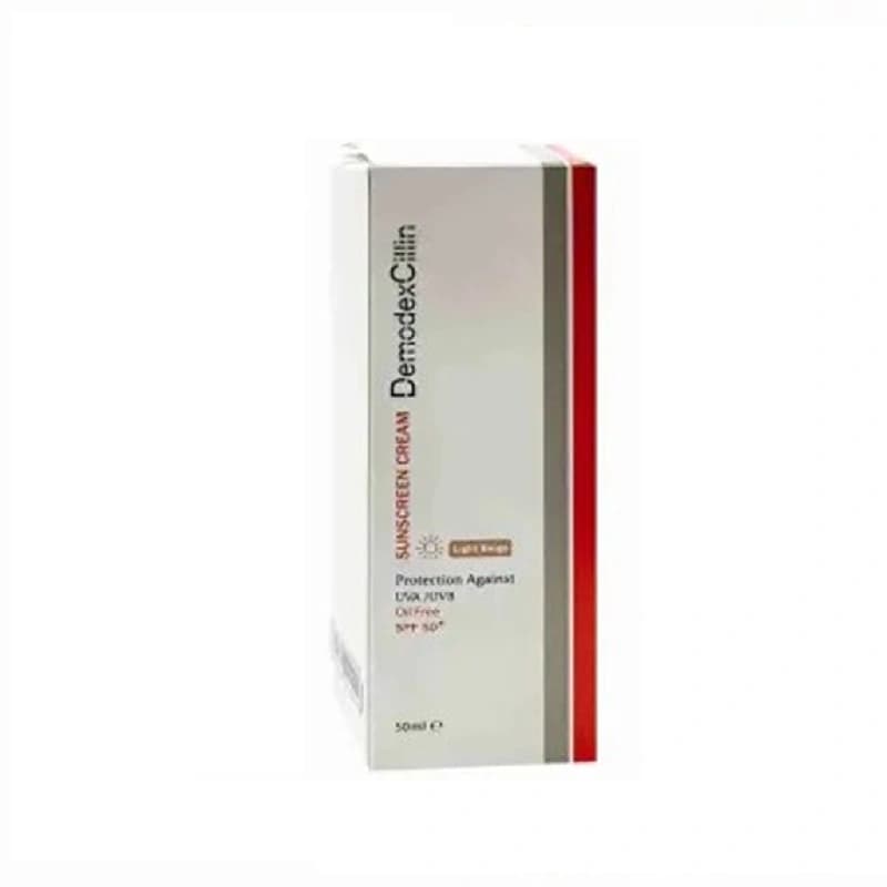 کرم ضد آفتاب دمودکسیلین رنگ بژ روشن حجم 50mL