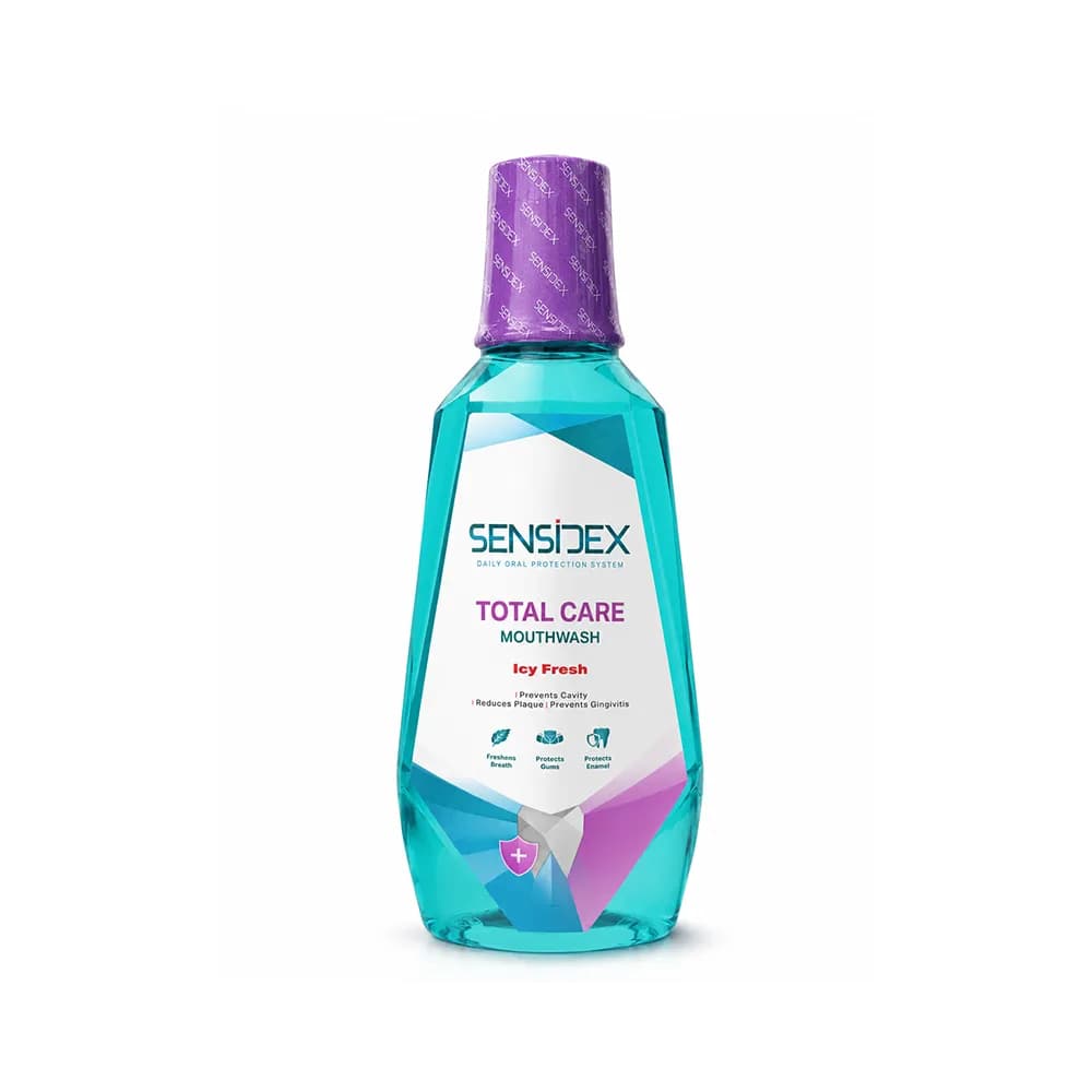 محلول دهانشویه کامل سنسیدکس مدل Icy Fresh حجم 420 میلی لیتر