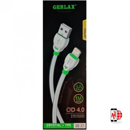 کابل شارژ آیفون جرلکس مدل GD-37