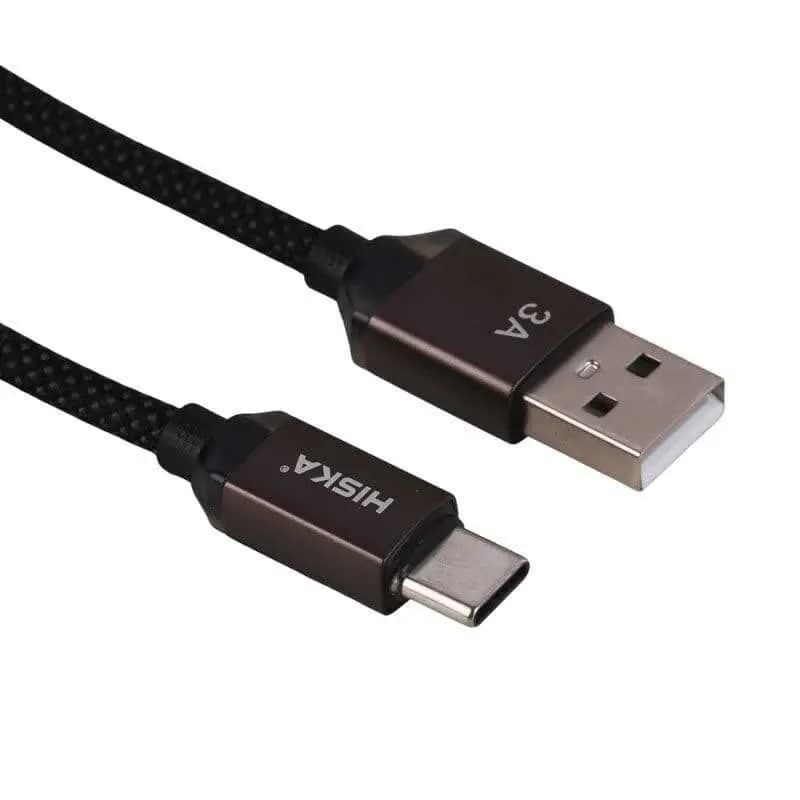 کابل تایپ سی فست شارژ 3 آمپر هیسکا LX-801AC طول 1 متر کد 9897 — تصویر ۳