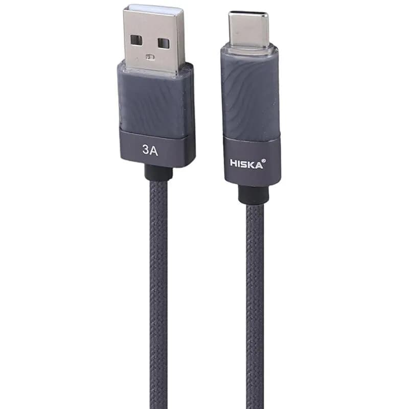کابل تایپ سی فست شارژ 3 آمپر هیسکا LX-821AC طول 1 متر کد 9898 — تصویر ۲