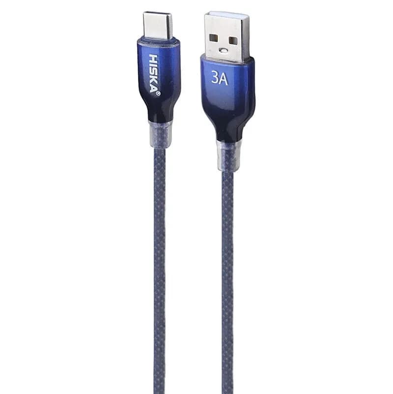 کابل تایپ سی فست شارژ 3 آمپر هیسکا LX-911AC طول 1 متر کد 9900 — تصویر ۲