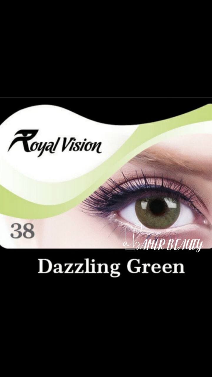 لنز رویال ویژن کد 38 Royal Vision Dazzling Green