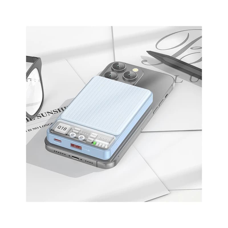 پاوربانک بی سیم هوکو (hoco) مدل Q18 ظرفیت 10000mAh — تصویر ۲