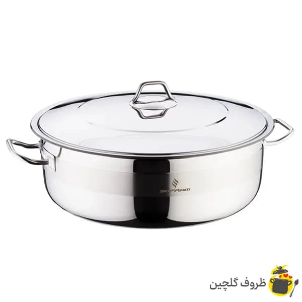 تابه سفرام ترکیه سایز 32 درب استیل