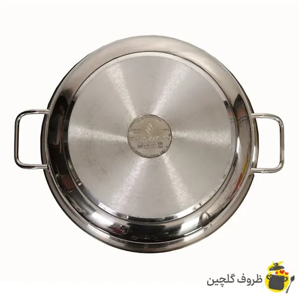 تابه سفرام ترکیه سایز 32 درب استیل — تصویر ۳