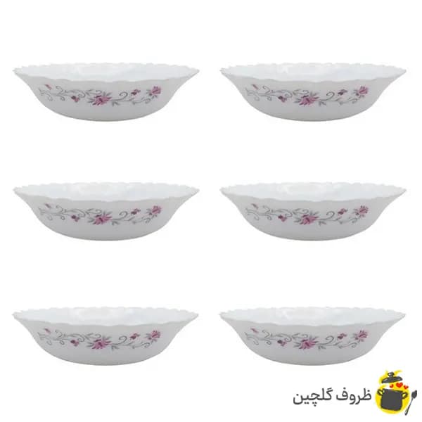 کاسه سوپ خوری پارس اپال مدل لیندا 124 بسته 6 عددی