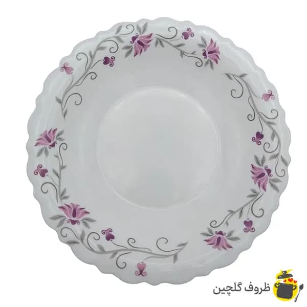 بشقاب خورش خوری پارس اپال لیندا 124 بسته 6 عددی