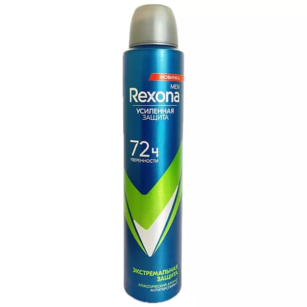 اسپری رکسونا پودری مردانه حجم 200 میل 72 ساعته مدل Protection Extreme