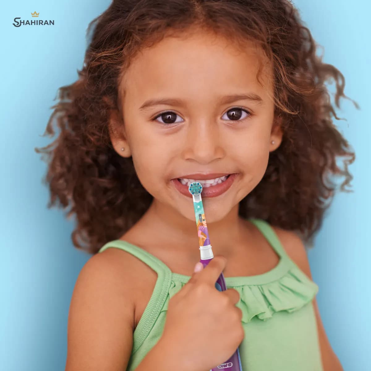 مسواک برقی کودک اورال بی مدل PRO BATTERY KIDS طرح پرنسس دیزنی — تصویر ۲