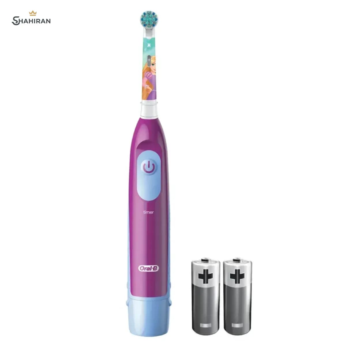 مسواک برقی کودک اورال بی مدل PRO BATTERY KIDS طرح پرنسس دیزنی — تصویر ۴