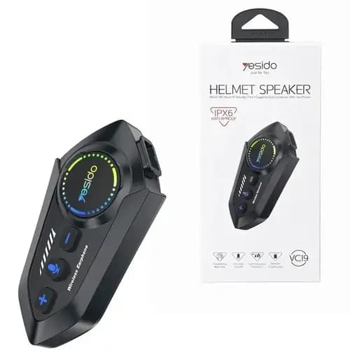 اسپیکر بلوتوثی موتور سیکلت روی کلاه ایمنی یسیدو YESIDO VC19 — تصویر ۳