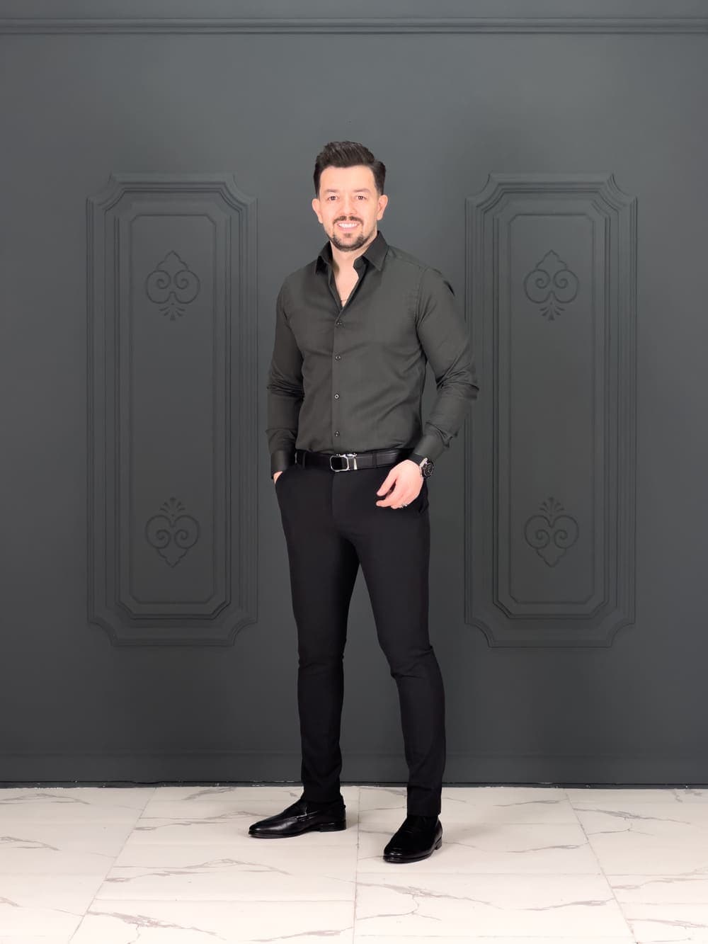 پیراهن 270203 AKOMOD سبز — تصویر ۴