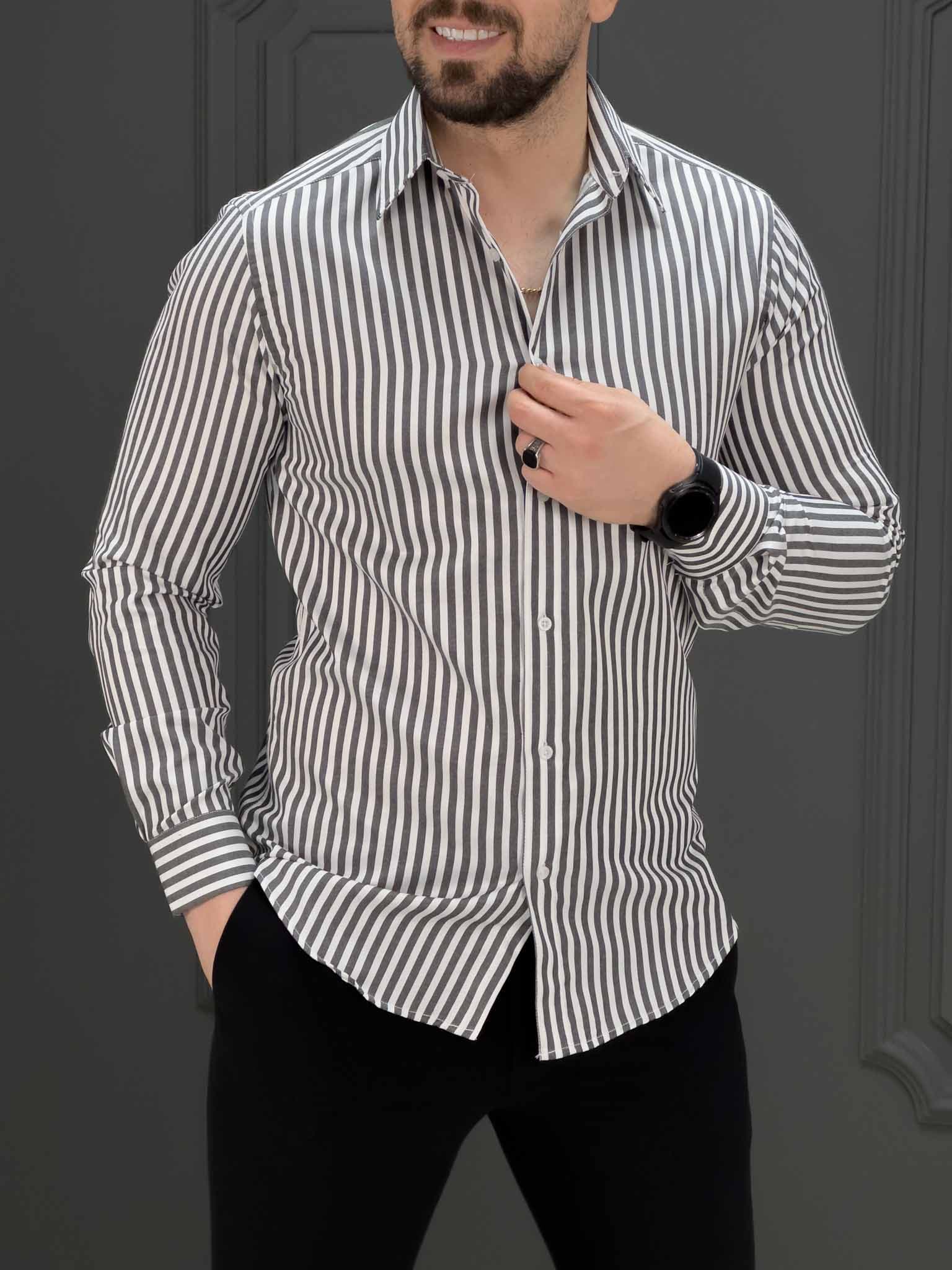 پیراهن 270502 AKOMOD طوسی