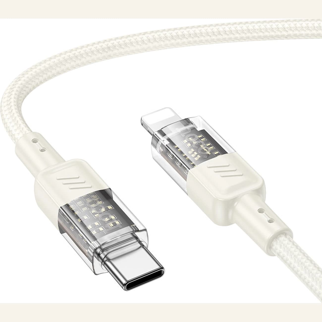 کابل تایپ سی به لایتنینگ هوکو Hoco مدل U129 توان 27 وات 1.2 متر — تصویر ۸