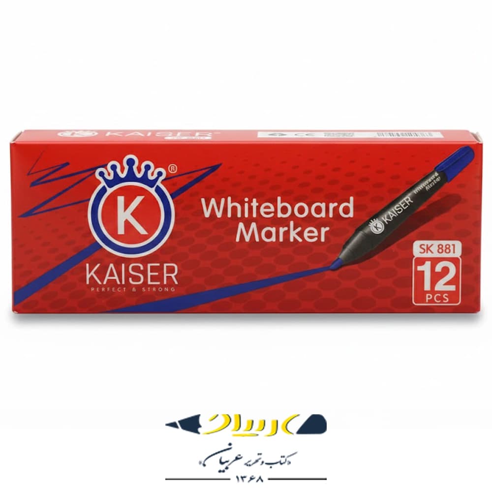ماژیک وایت‌برد قلمی کایزر مدل SK881 – (بسته ۱۲ عددی جور) — تصویر ۳