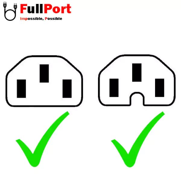 کابل برق کیس EU-C15 بافو با طول 1 متر — تصویر ۸