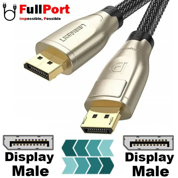کابل Display یوگرین V1.4-8K مدل DP112-60843 طول 2 متر — تصویر ۲