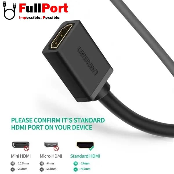 کابل افزایش طول 1 متری HDMI برند یوگرین مدل HD107-10144 — تصویر ۶