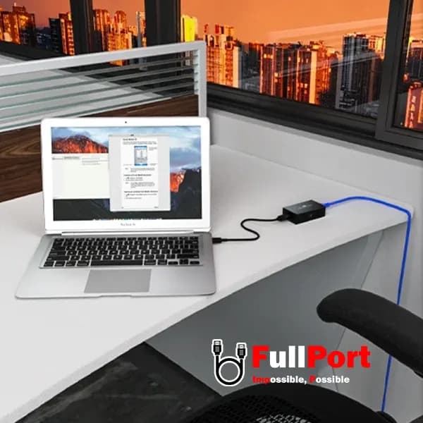 توسعه دهنده USB روی کابل شبکه 60 متر کی نت مدل K-EXUSB060 — تصویر ۴