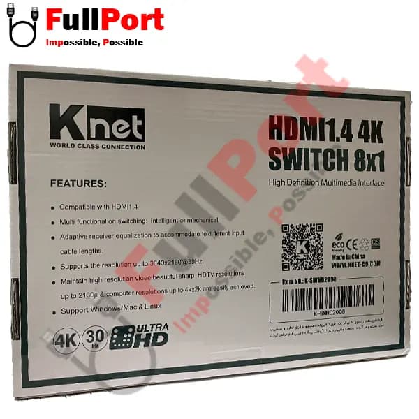 سوئیچر HDMI 8*1 ورژن 4K@V1.4 کی نت مدل K-SWHD2008 — تصویر ۶