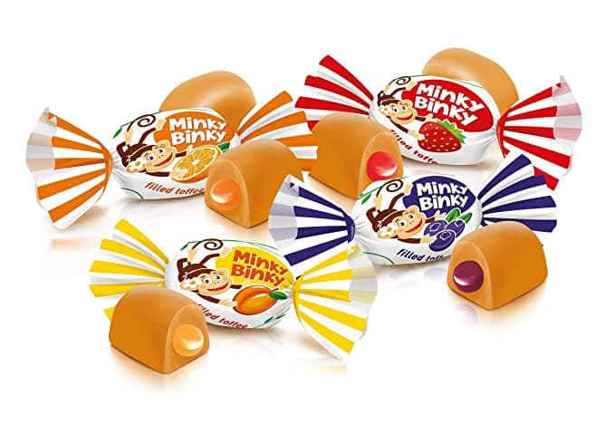 تافی میوه ای مینکی بینکی روشن Roshen Minky Binky بسته 1کیلوگرم — تصویر ۳