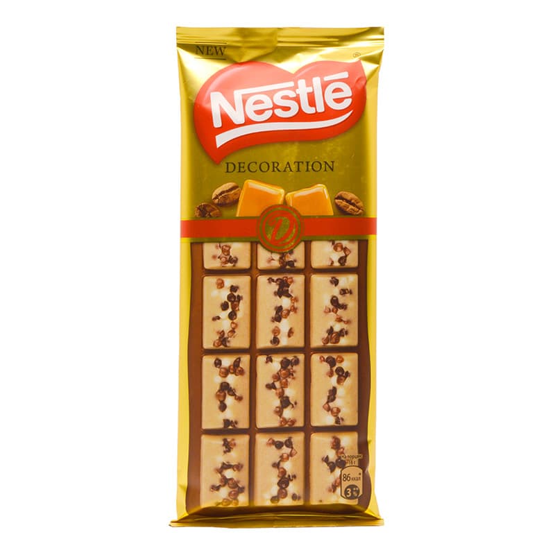 تبلت دکوریشن قهوه و کارامل مغزدار نستله Nestle