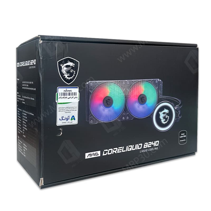 خنک کننده مایع پردازنده MSI MAG Core Liquid 240B استوک — تصویر ۴
