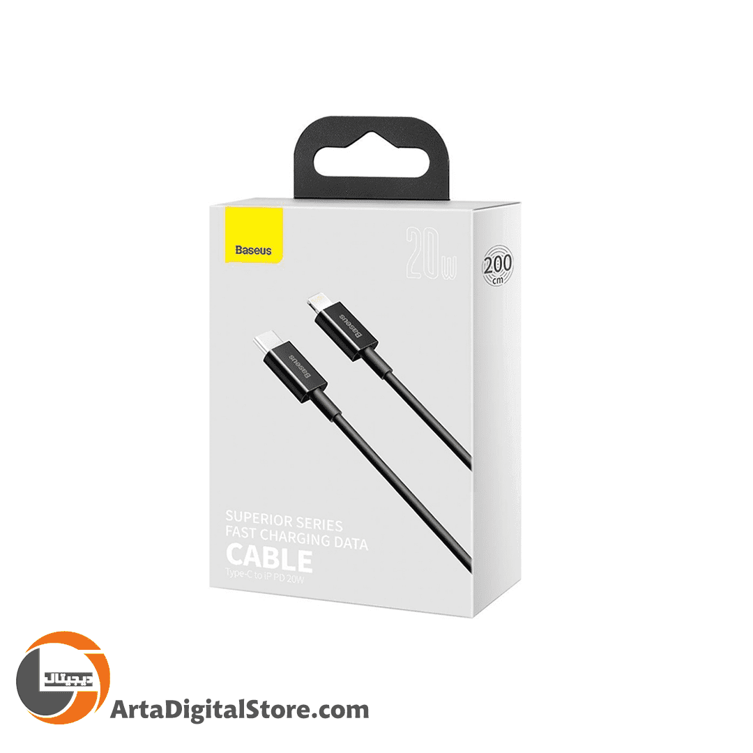 کابل اپل لایتنینگ Apple Type-C To Lightning Baseus Cable 2M