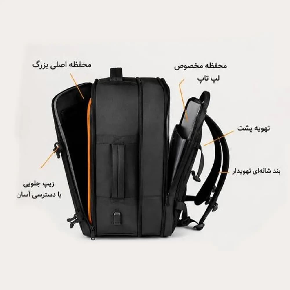 کوله پشتی مسافرتی وارداتی مدل 2535 — تصویر ۳