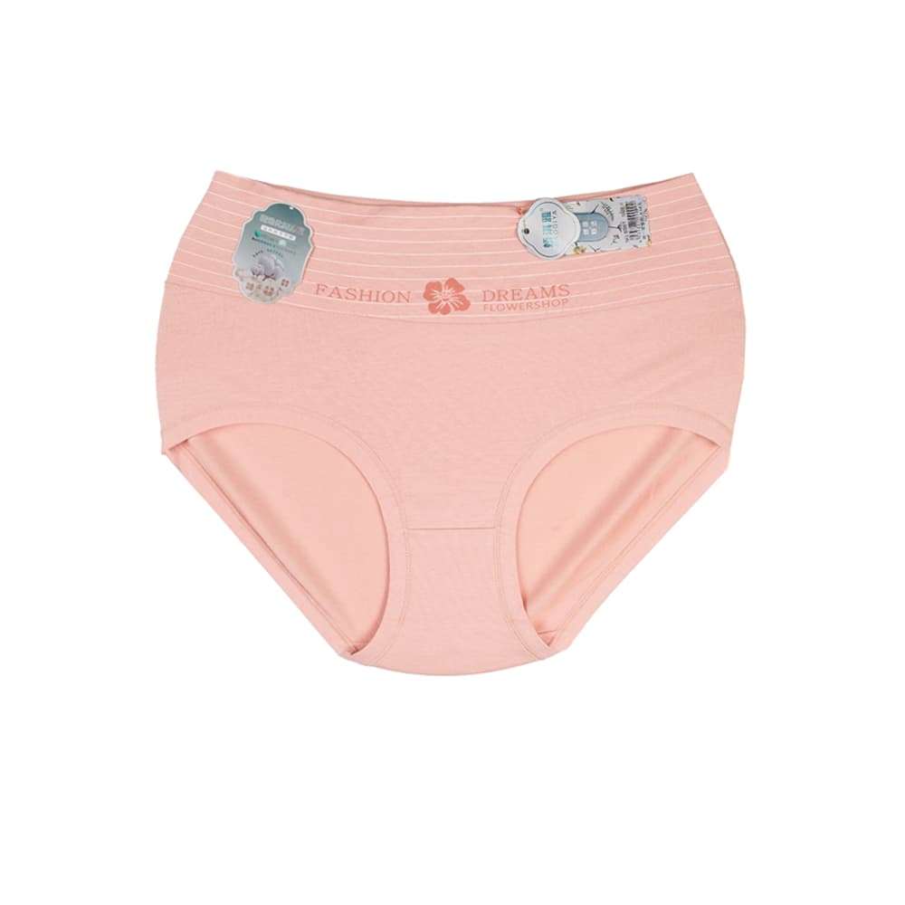 شورت زنانه اسلیپ چاپی طرح گل و نوشته fashion بغل پهن — تصویر ۶