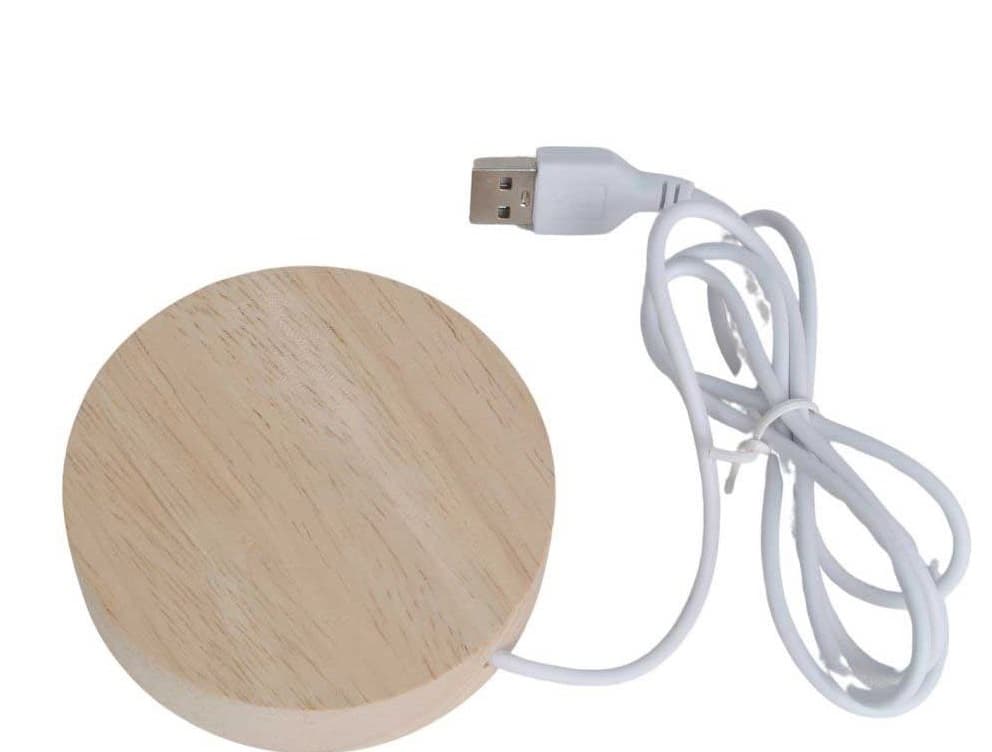 چراغ خواب مدل گوی کریستالی طرح کره ماه سایز 6 و 8 — تصویر ۸