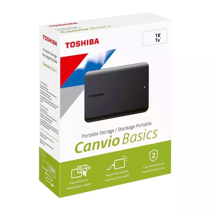 هارد اکسترنال توشیبا Canvio Basics ظرفیت چهار ترابایت — تصویر ۲