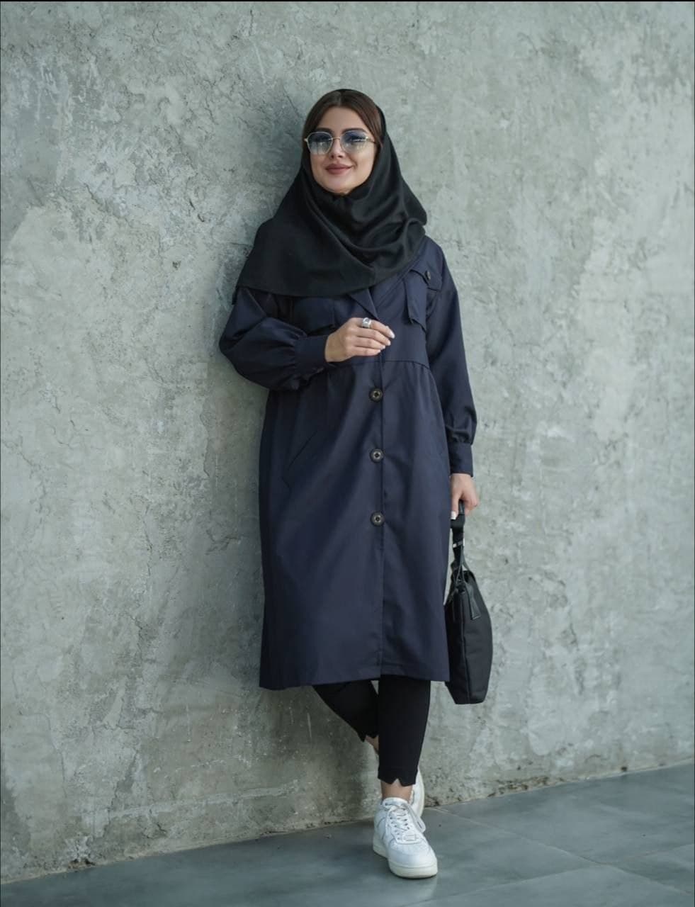 مانتو کتان دانشجویی پاییزه — تصویر ۳