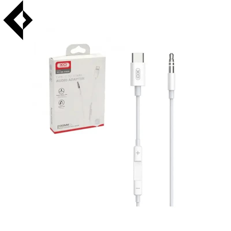کابل تبدیل تایپ سی به AUX ایکس او مدل NB-R192B طول 1 متر — تصویر ۲
