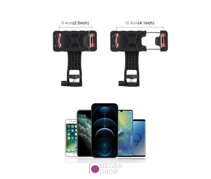 پایه نگهدارنده موبایل دو جهته با کلدشو Puluz PU536B — تصویر ۴