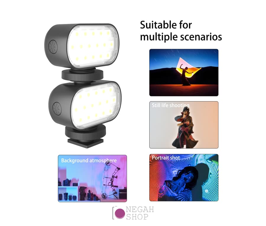 نور LED رنگی پلوز Puluz RGB — تصویر ۸
